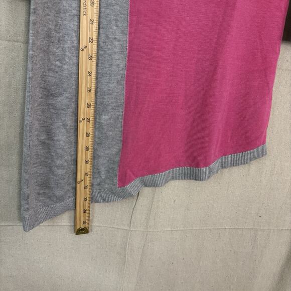 White House Black Market Womens Color Block Asymmetrical Sweater Size M Striped - Picture 5 of 8